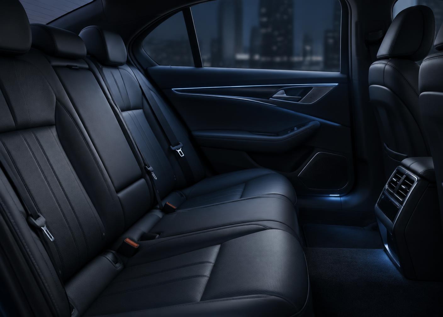 Intérieur confortable d'un véhicule de transport de passagers