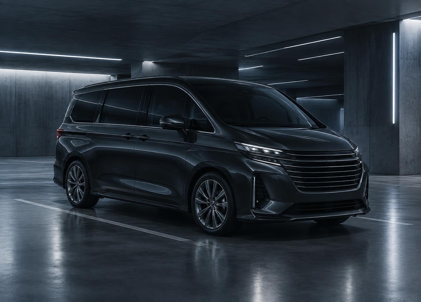 Camionnette de déménagement prête au chargement